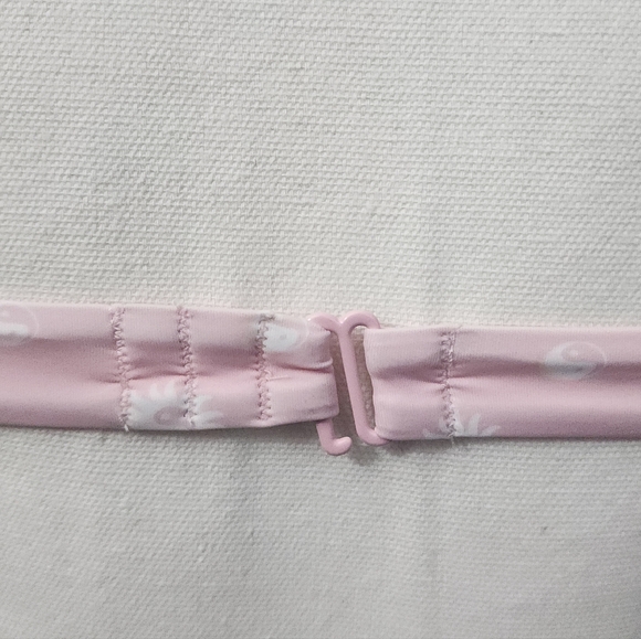 RVCA Balance Act Pink /White Ying Yang Print Bralette Bikini Top. Size: S. NWT - Picture 8 of 11